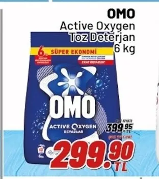 Omo Active Oxygen Toz Deterjan 6 Kg