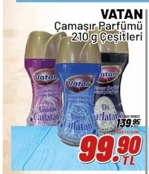 Vatan Çamaşır Parfümü 210 G Çeşitleri
