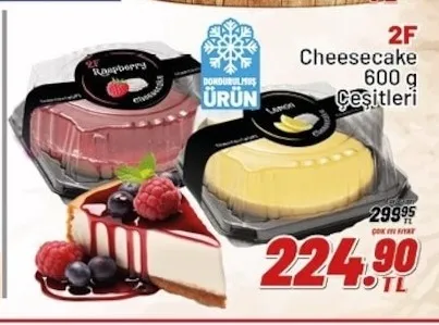 2F Cheesecake 600 G Çeşitleri