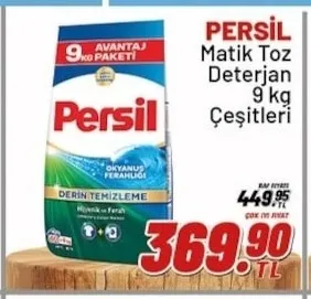 Persil Matik Toz Deterjan 9 Kg Çeşitleri