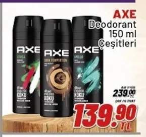 Axe Deodorant 150 Ml Çeşitleri