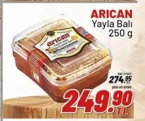 Arıcan Yayla Balı 250 G