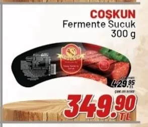 Coşkun Fermente Sucuk 300 G