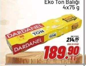 Dardanel Eko Ton Balığı 4X75 G