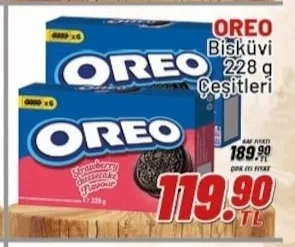 Oreo Bisküvi 228 G Çeşitleri