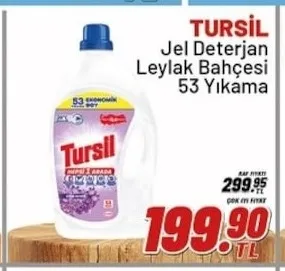 Tursil Jel Deterjan Leylak Bahçesi 53 Yıkama