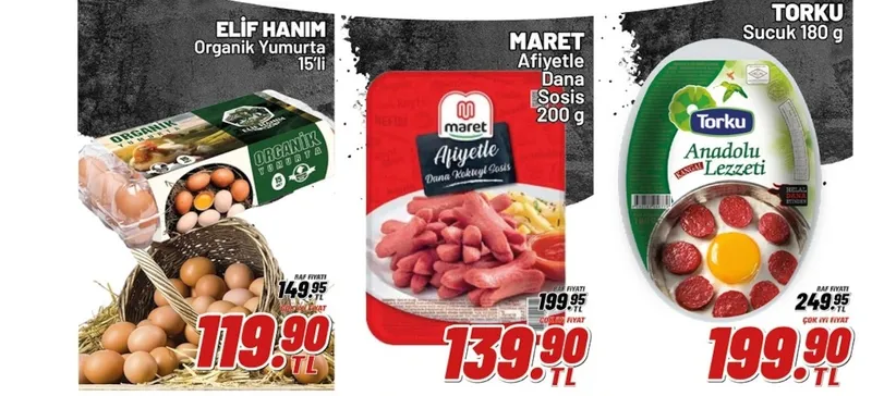 Elif Hanim Organik Yumurta 15'Li