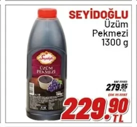 Seyidoğlu Üzüm Pekmezi 1300 G