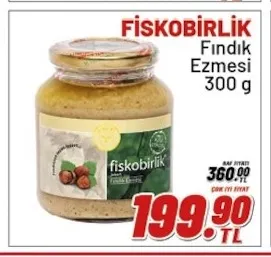 Fiskobirlik Fındık Ezmesi 300 G
