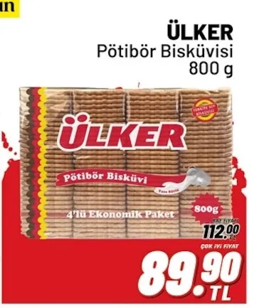 Ülker Pötibör Bisküvisi 800 G