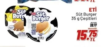 Eti Süt Burger 35 G Çeşitleri