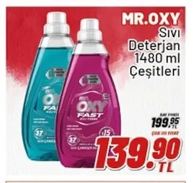 Mr. Oxy Sıvı Deterjan 1480 Ml Çeşitleri