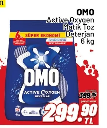 Omo Active Oxygen Matik Toz Deterjan 6 Kg