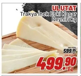 Ulutat Trakya İnek Eski Kaşar Peyniri Kg