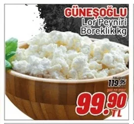 Güneşoğlu Lor Peyniri Böreklik Kg