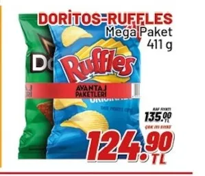 Doritos-Ruffles Mega Paket 411 G