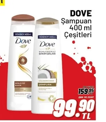 Dove Şampuan 400 Ml Çeşitleri