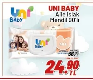 Uni Baby Aile Islak Mendil 90'Lı