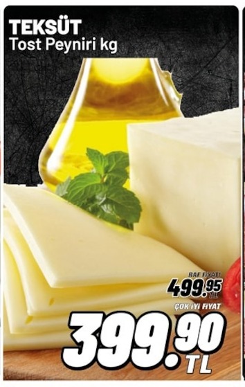 Teksüt Tost Peyniri Kg