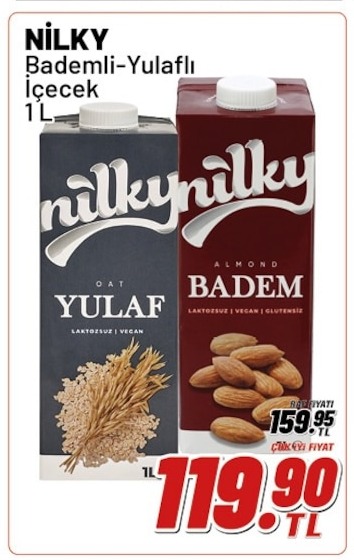 Nilky Bademli-Yulaflı İçecek 1 L