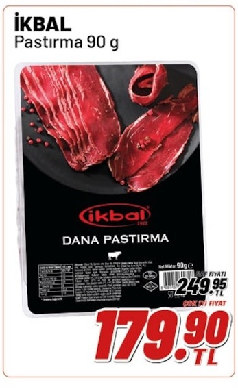 İkbal Pastırma 90 G