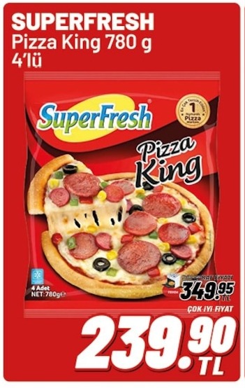 Superfresh Pizza King 780 G 4'Lü