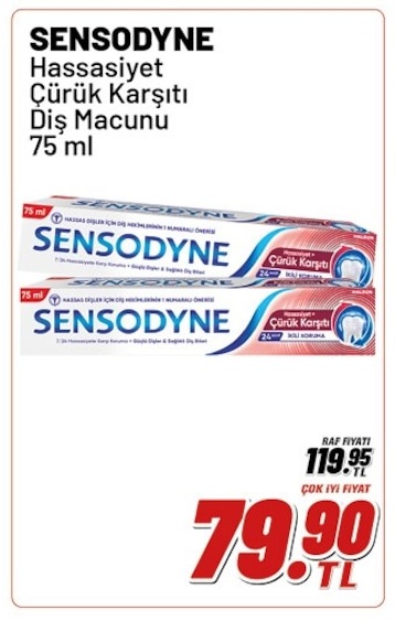Sensodyne Hassasiyet Çürük Karşıtı Diş Macunu 75Ml