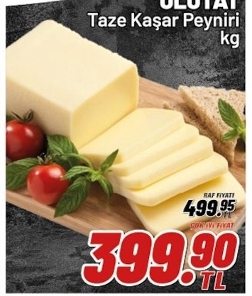 Ulutat Taze Kaşar Peyniri Kg