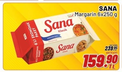 Sana Margarin 6X250 G