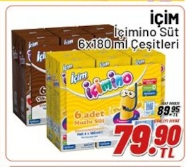 Içim Içimino Süt 6X180Ml Çeşitleri