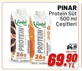 Pınar Protein Süt 500 Ml Çeşitleri