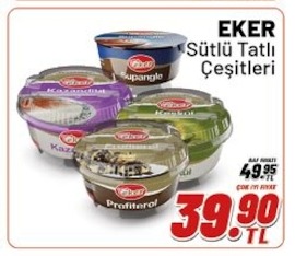 Eker Sütlü Tatlı Çeşitleri