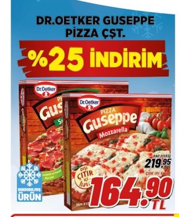 Dr.Oetker Guseppe Pizza Çşt.