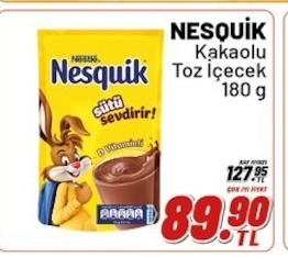 Nesquik Kakaolu Toz İçecek 180 G