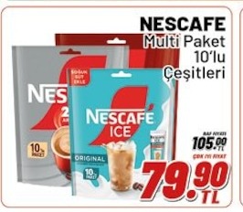 Nescafe Multi Paket 10'Lu Çeşitleri