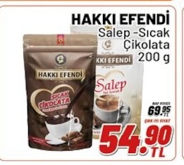 Hakkı Efendi Salep-Sıcak Çikolata 200 G