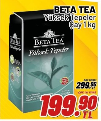 Beta Tea Yüksek Tepeler Çay 1 Kg