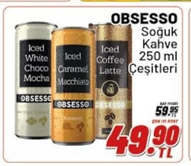 Obsesso Soğuk Kahve 250 Ml Çeşitleri