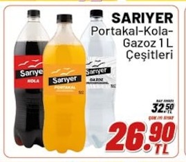 Sarıyer Portakal-Kola-Gazoz 1 L Çeşitleri
