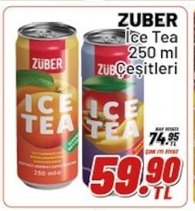Zuber Ice Tea 250 Ml Çeşitleri