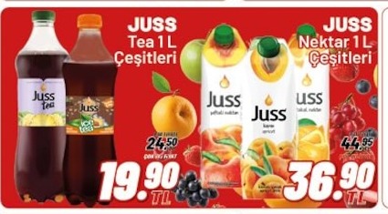 Juss Tea 1 L Çeşitleri