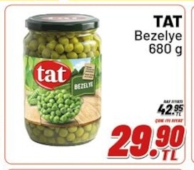 Tat Bezelye 680 G