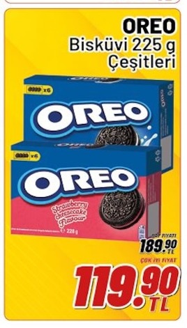 Oreo Bisküvi 225 G Çeşitleri