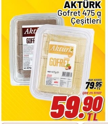 Aktürk Gofret 475 G Çeşitleri