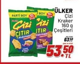 Ülker Cizi Kraker 160 G Çeşitleri