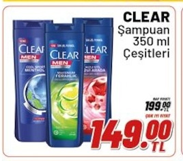 Clear Şampuan 350 Ml Çeşitleri