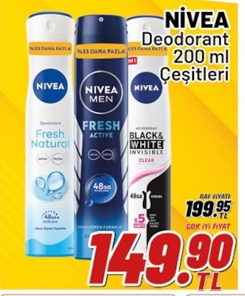Nivea Deodorant 200 Ml Çeşitleri