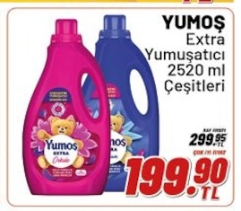 Yumoş Extra Yumuşatıcı 2520 Ml Çeşitleri