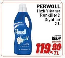 Perwoll Hızlı Yıkama Renkliler& Siyahlar 2 L