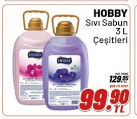 Hobby Sıvı Sabun 3 L Çeşitleri